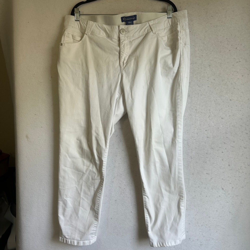 Democracy Absolution‎ White Skinny Jeans Womens 18W Stretch Denim Pants
